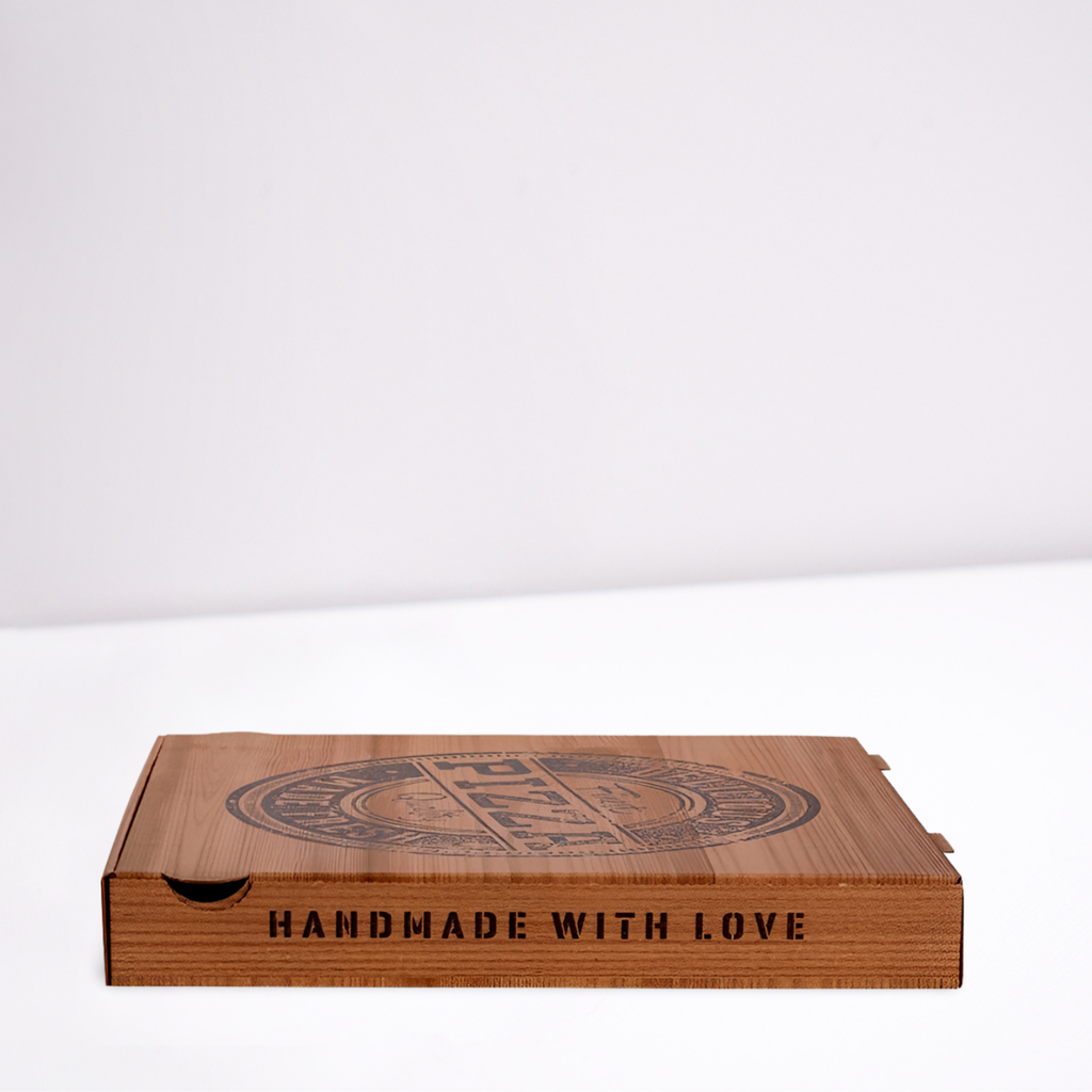Pizzakarton kraft Delicious H 33x33x4cm [100 Stk]