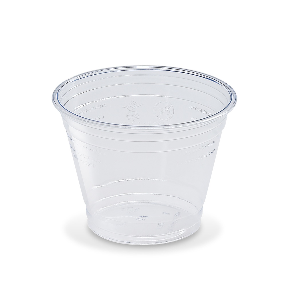 Smoothie Becher, Trinkbecher, Becher glasklar (rPET) Ø95mm [50 Stück]