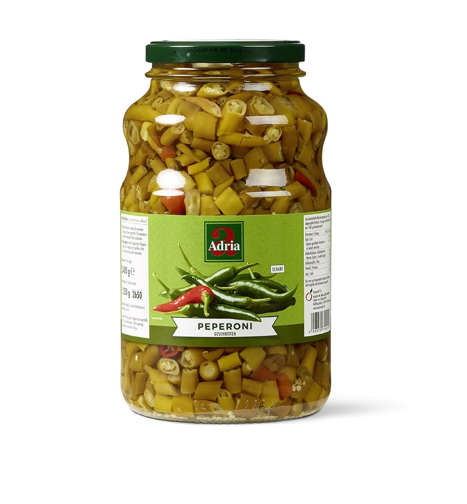 Adria Pfefferoni Scharf Geschnitten [2650L/Glass]