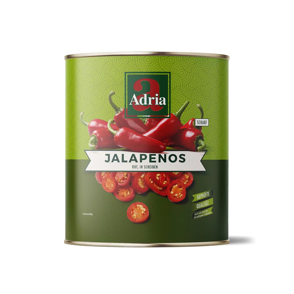 Adria Jalapenos rot scharf Ringe [3/1 Dose]