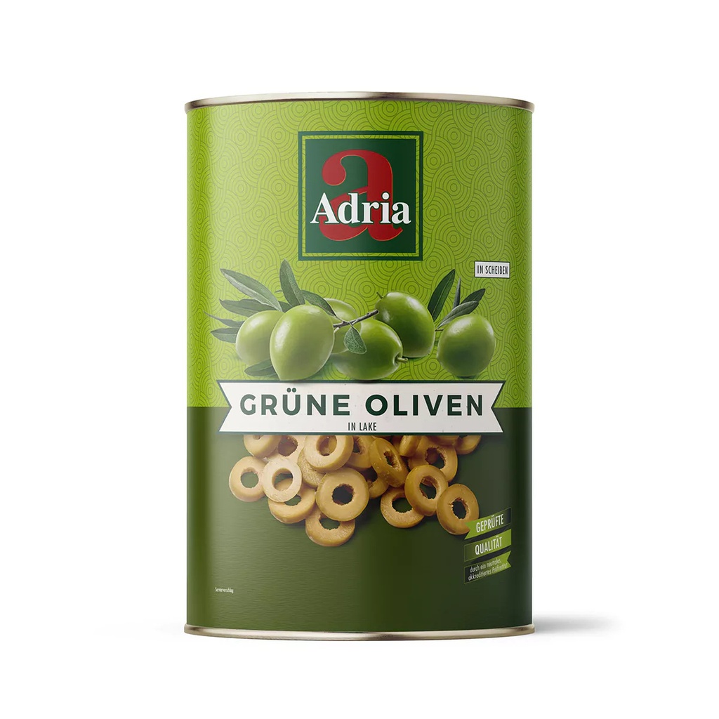 ADRIA Oliven grün in Scheiben [4250ml/Dose]