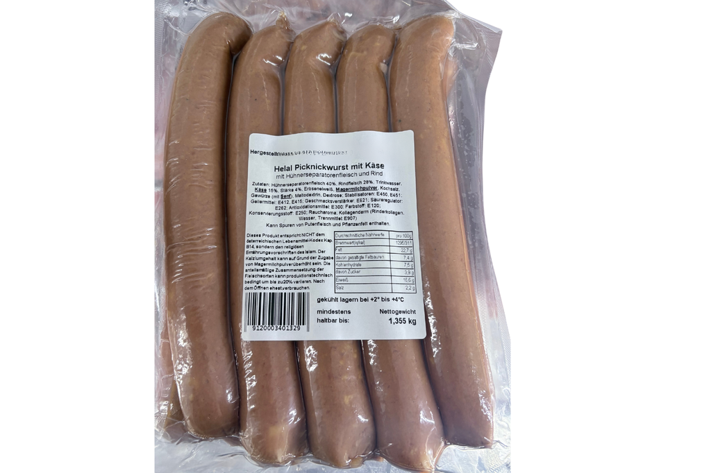 Käsekrainer Rinder Grill Wurst mit Käse [ca. 1,3 kg]