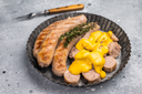 Käsekrainer Rinder Grill Wurst mit Käse Halal [ca. 1,3 Kg/Packung]