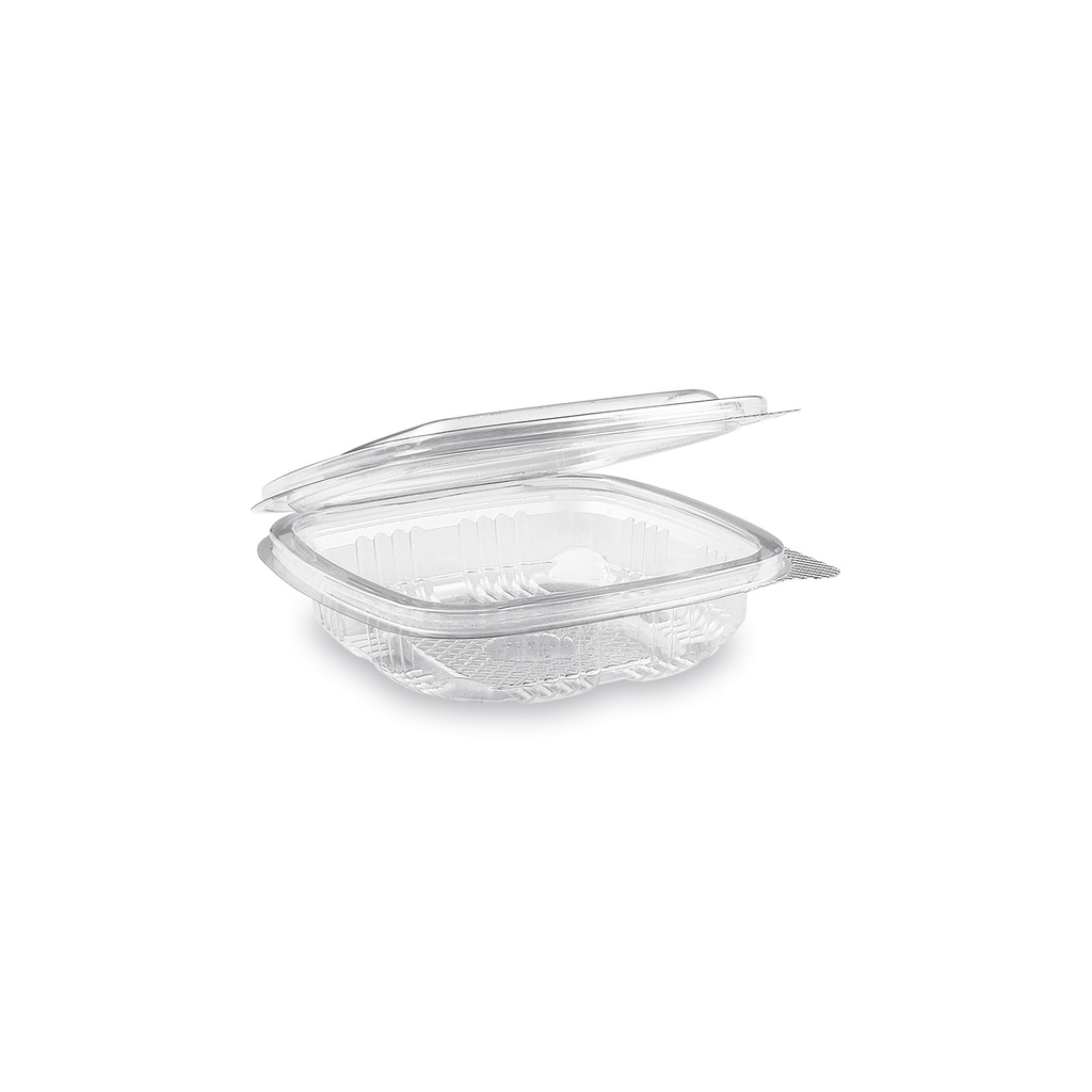 Feinkostbecher, Salatschale mit Klappdeckel Klar, oval [50 Stück]