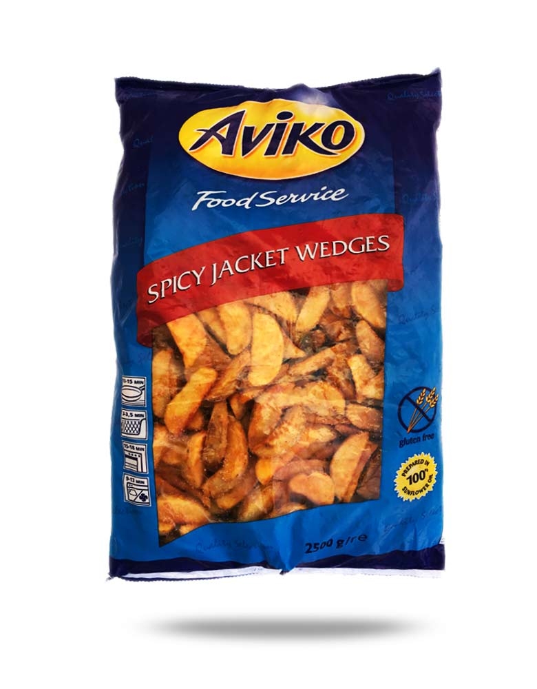 Aviko Pommes Spicy Wedges [2,5 Kg/Pack]