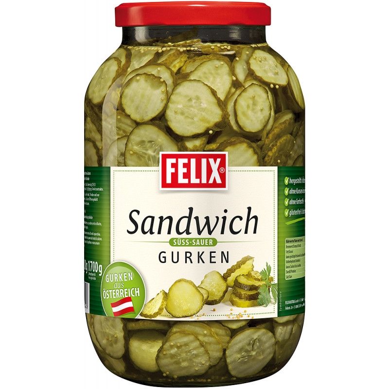 Felix Sandwichgurken [3,4 Liter/Glas]