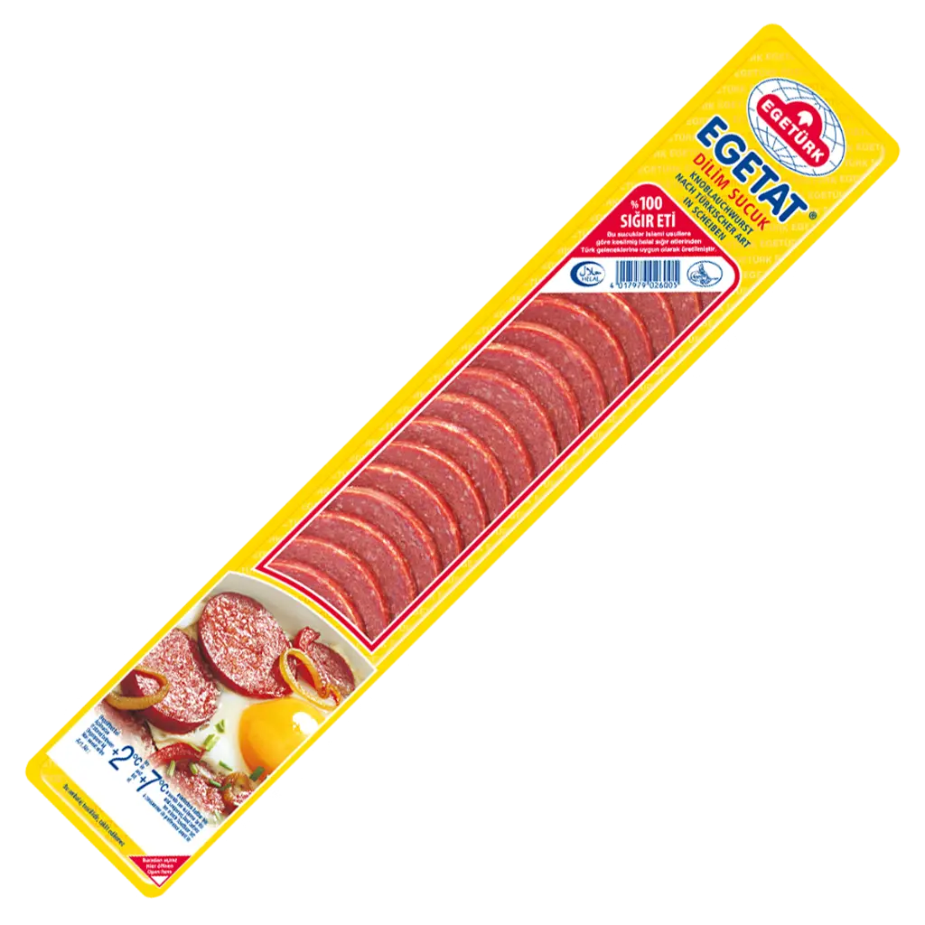 Egetürk Dilim Sucuk %100 sigir [200g]