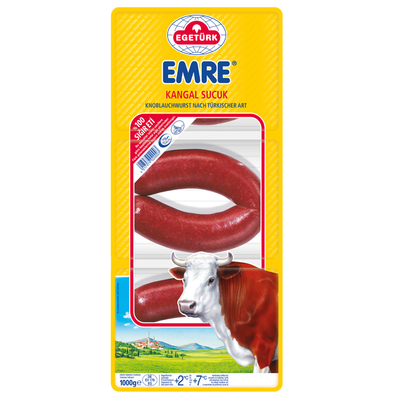 Egetürk Emre Kangal Sucuk %100 sigir [1000g]
