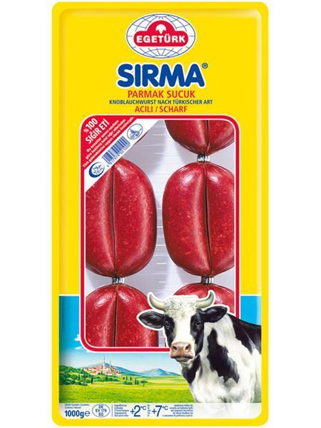 Egetürk Sirma Parmak Sucuk %100 sigir [1000g]