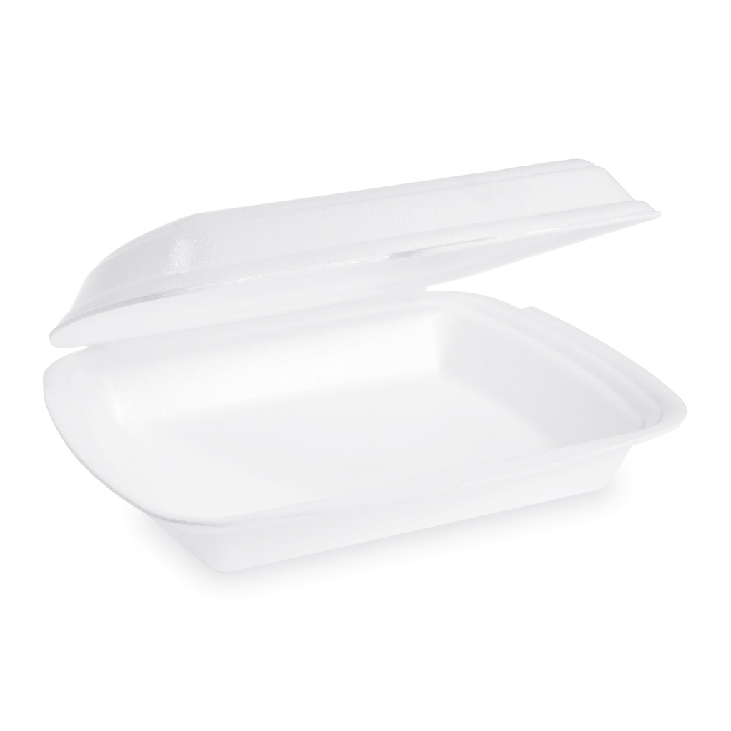 Menübox 3-geteilt aus Styropor [125 Stück/Packung]