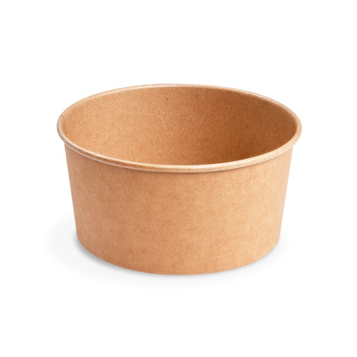 Bowl 500ml Salad bowl (PAP/PE) kraft Ø150mm [50 Stück]