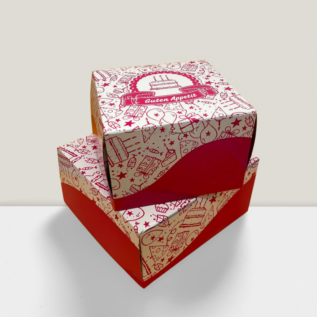 Tortenkarton extra Hoch 25x25x13cm [25 Stück/Packung]