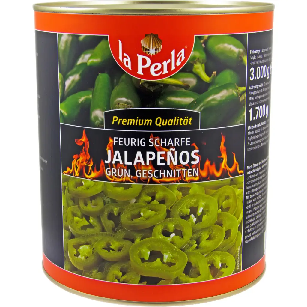 La Perla Jalapenos Grün scharf Ringe [3/1 Dose]
