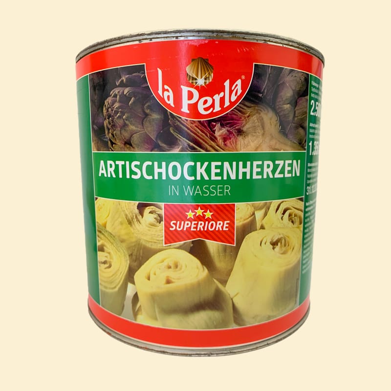 La Perla Artischockenherzen ganz [2650ml/Dose]