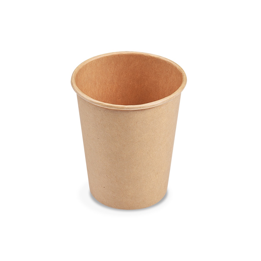 Pappbecher 4 Oz Kaffeebecher kraft Braun Ø62mm [50 Stück]