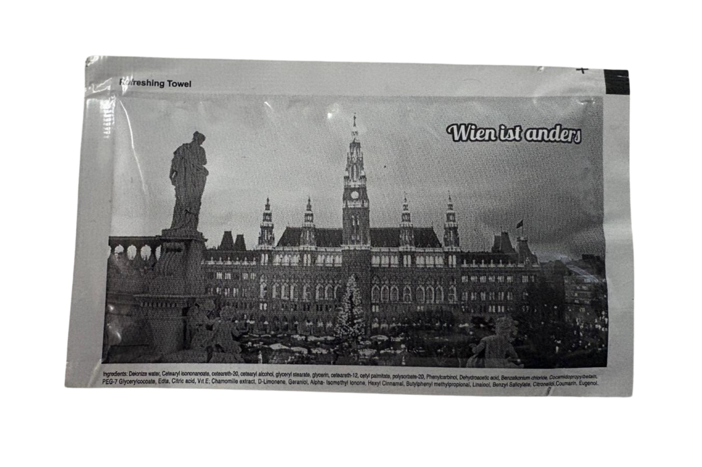 Feuchttücher, Erfrischungstücher einzeln verpackt [250 Stück/Packung]