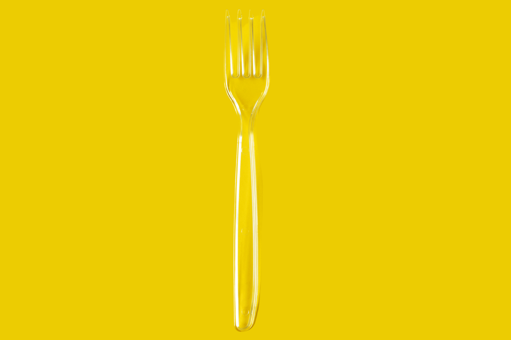 Gabel Transparent Plastik [100 Stück]