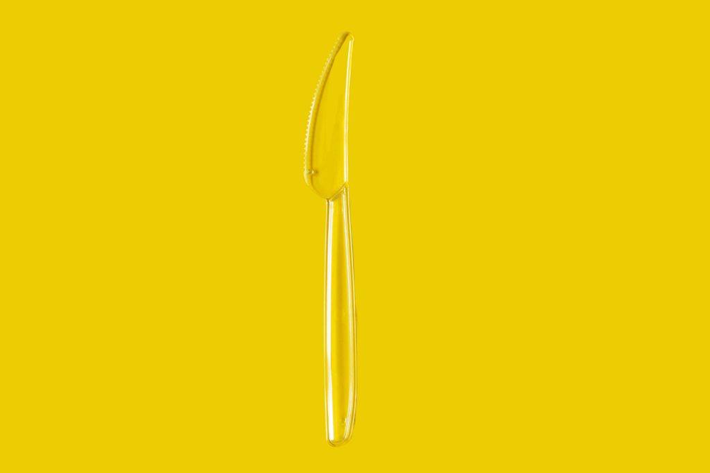 Messer Transparent Plastik [100 Stück]