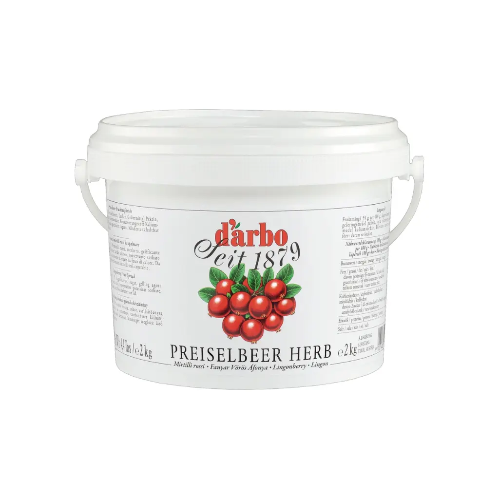 Darbo Preiselbeere herb 55% Fruchtanteil [2 Kg/Dose]
