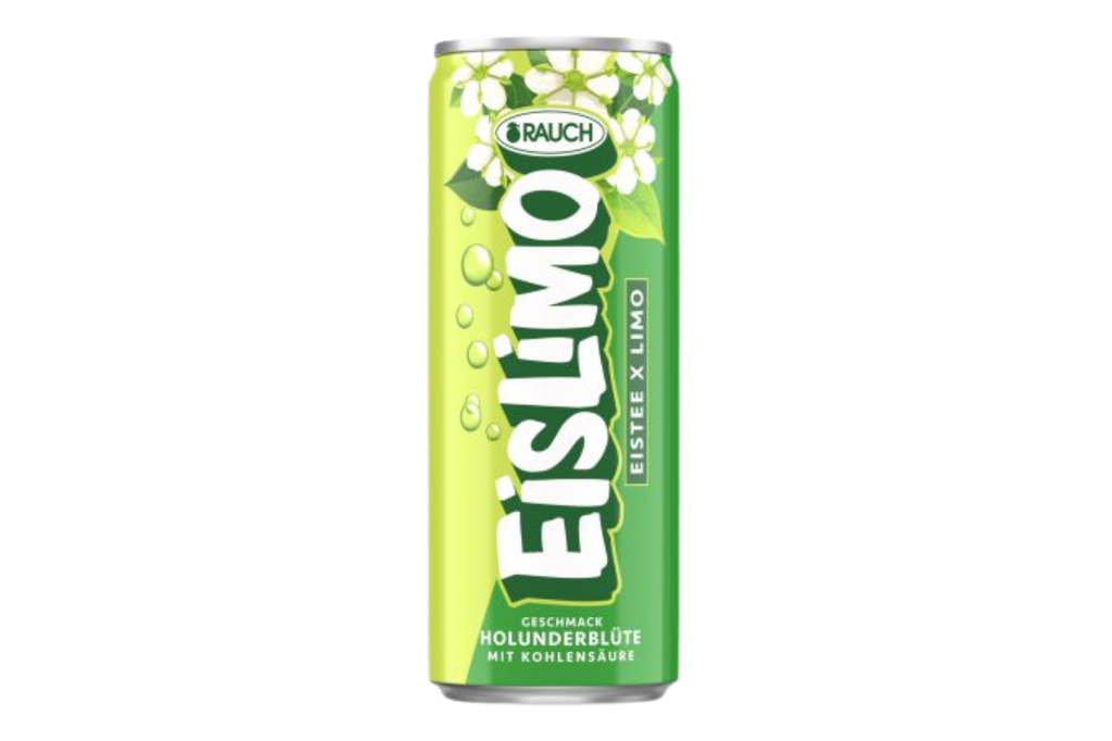 Rauch Eistee EisLimo Holunderblüte 0,33 L Dose [24 Stück]