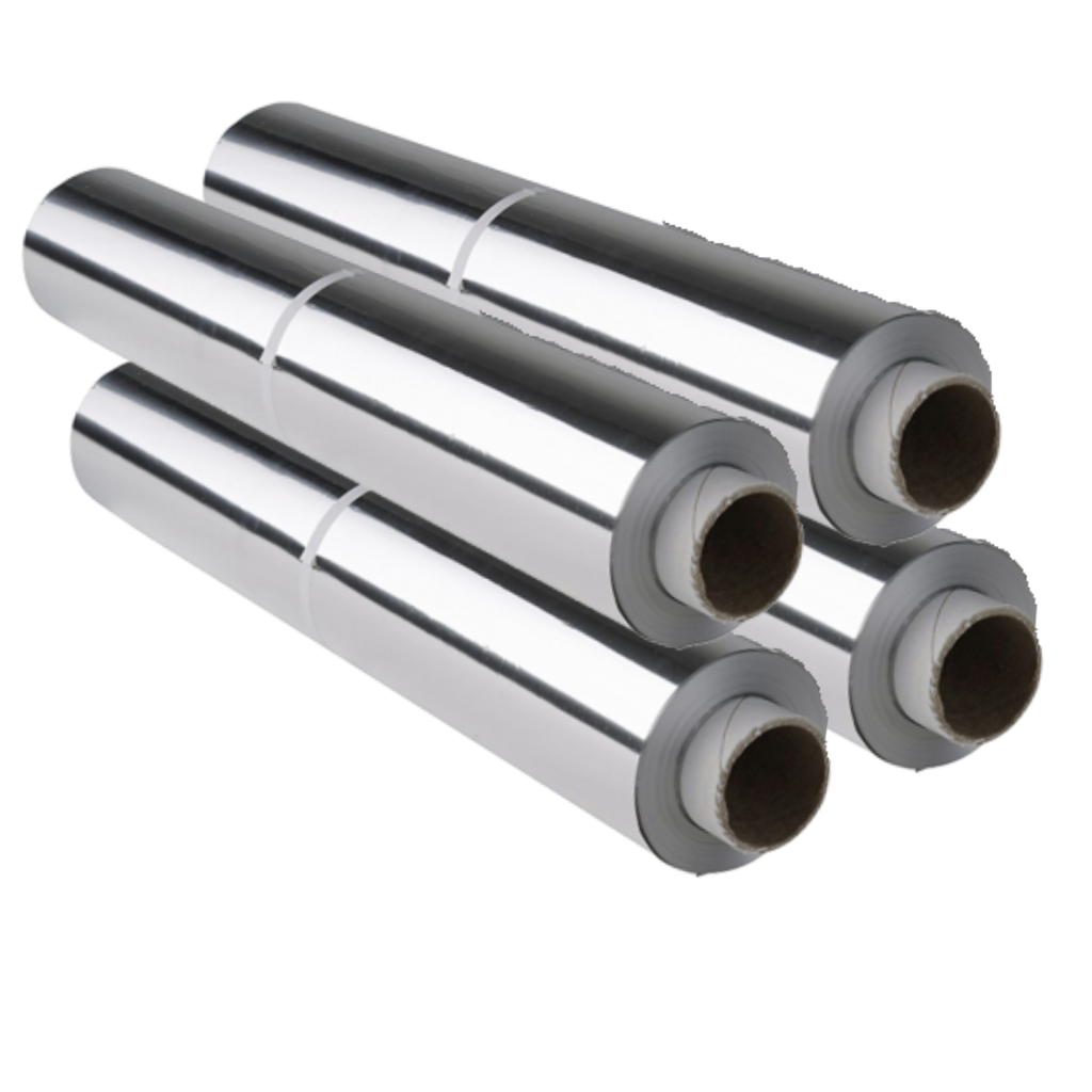 Alufolie, Aluminiumfolie 30cm 700g [4 Rolle/Karton]