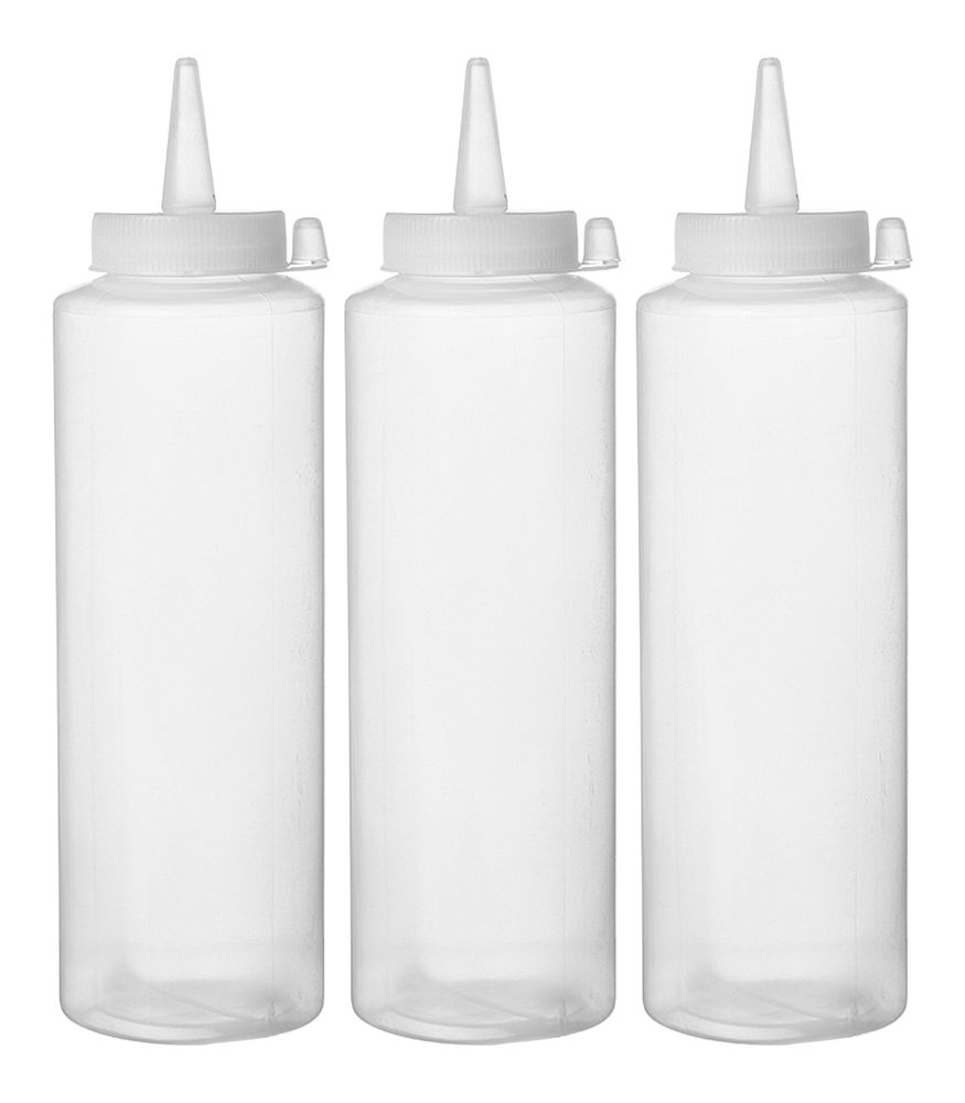 Spenderflaschenset, HENDI, 0,35L, Transparent, 3 Stk., ⌀55x(H)205mm