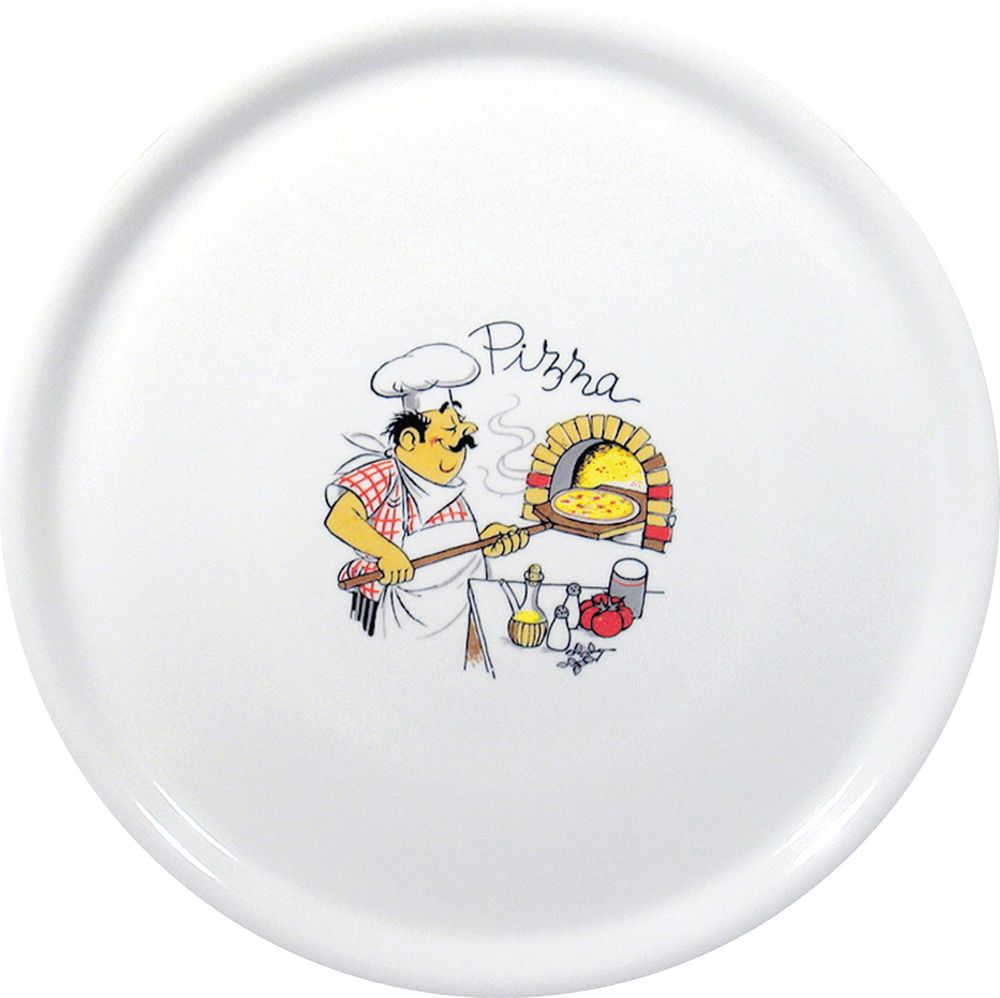Pizzateller Traditional, HENDI, Weiß, ⌀330mm