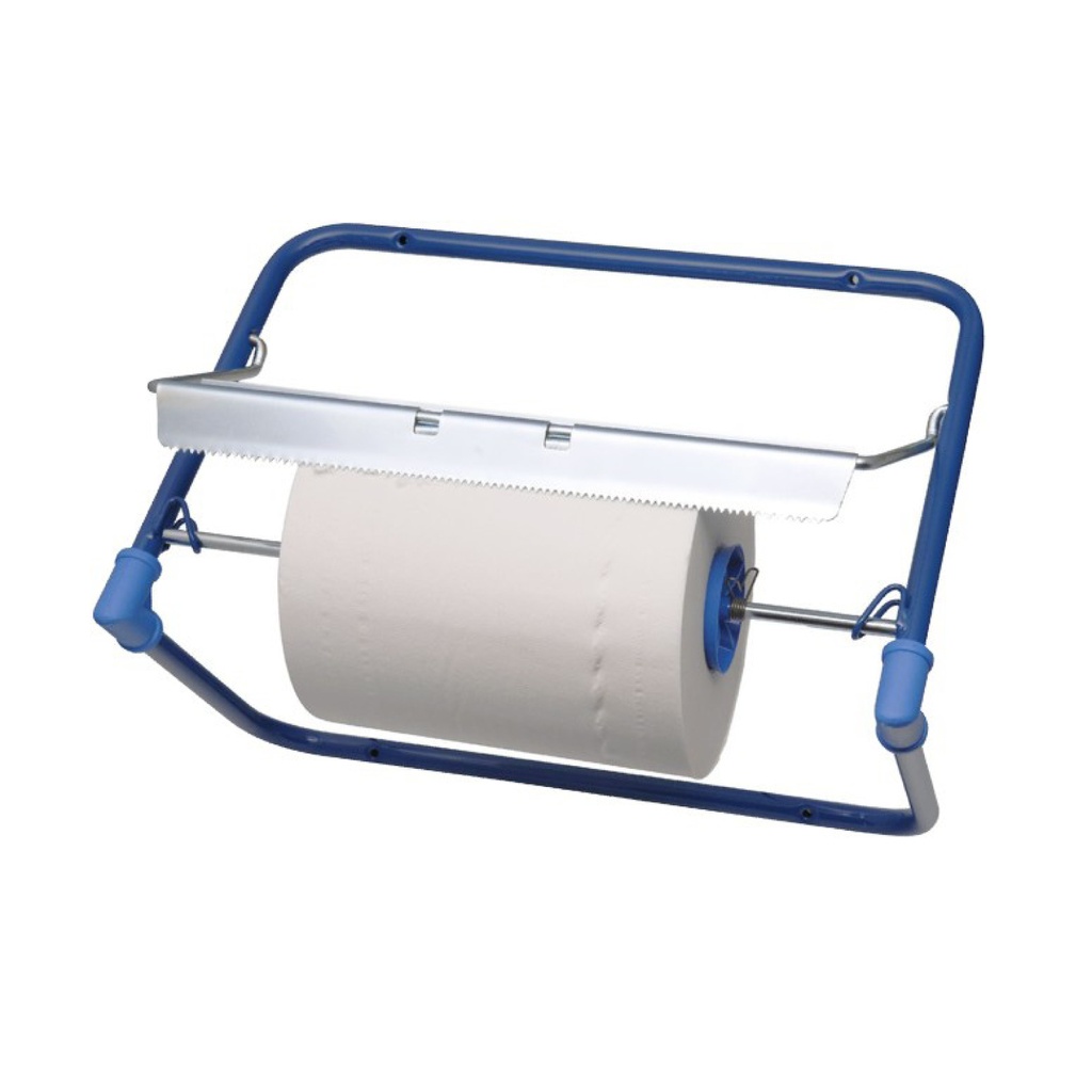 Putztuchabroller aus Metall für Wandmontage blau [1 Stk]