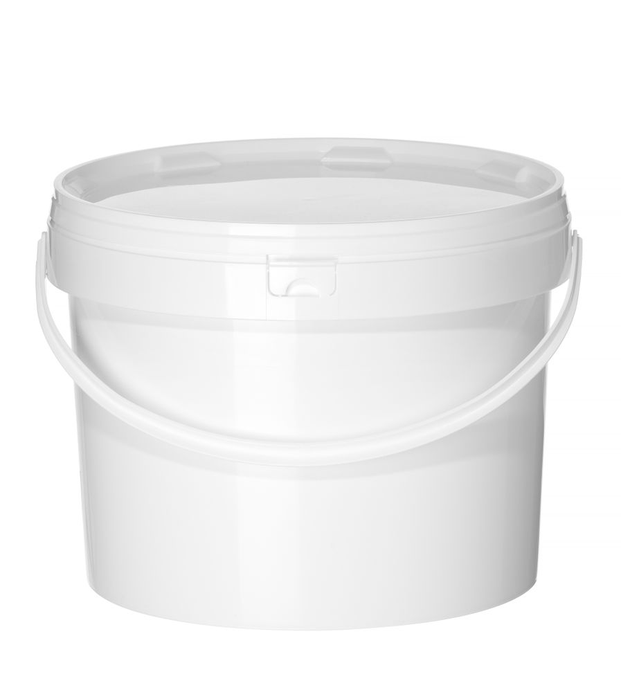 Eimer, HENDI, Druck-/Beschriftungsbereich: 810x155 mm., 11,3L, Weiß, ⌀300x(H)230mm