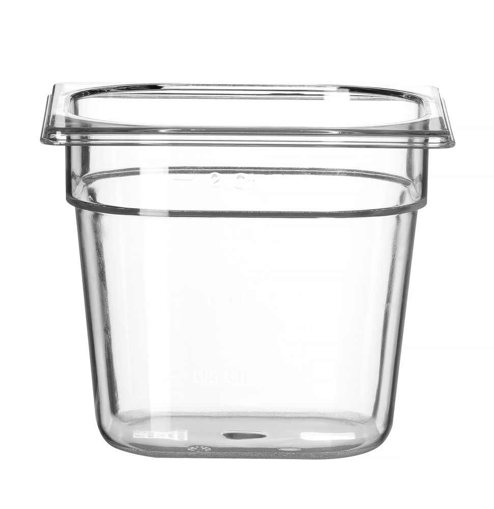GN 1/6 Behälter COOL, HENDI, COOL, GN 1/6, 2,3L, Transparent, 176x162x(H)150mm