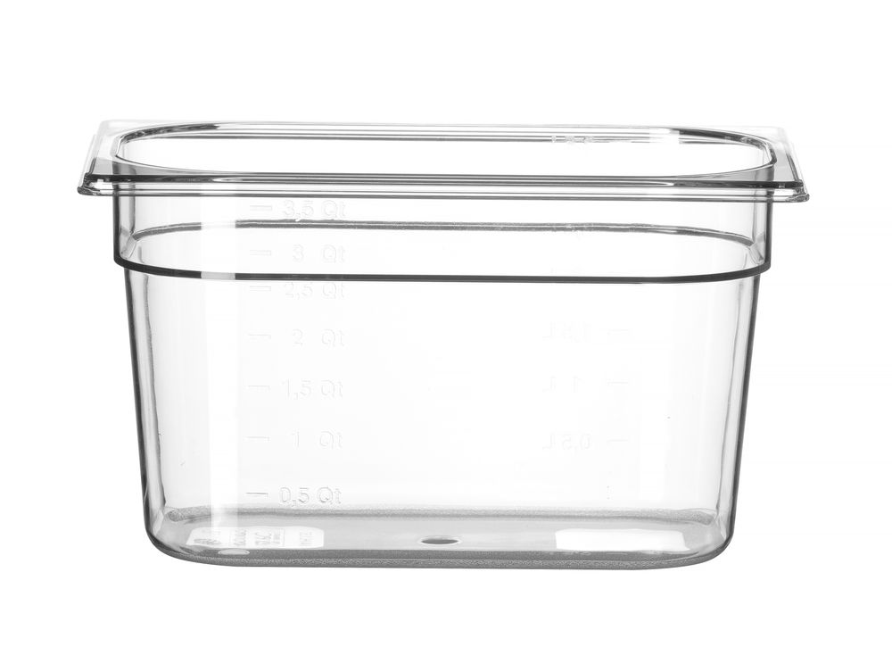 GN 1/4 Behälter COOL, HENDI, COOL, GN 1/4, 4,8L, Transparent, 265x163x(H)200mm