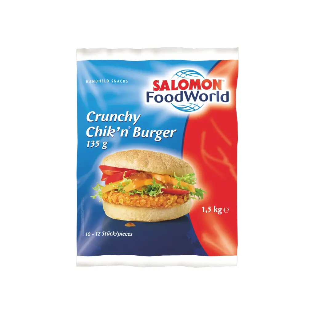 Salomon Crunchy Chik'n Burger 135gr [1,5 Kg/Packung]