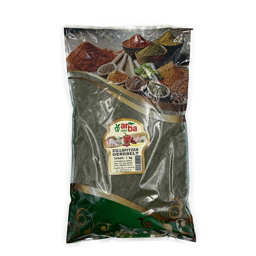 Arba Dillspitzen Gerebelt [1 kg/Pack]