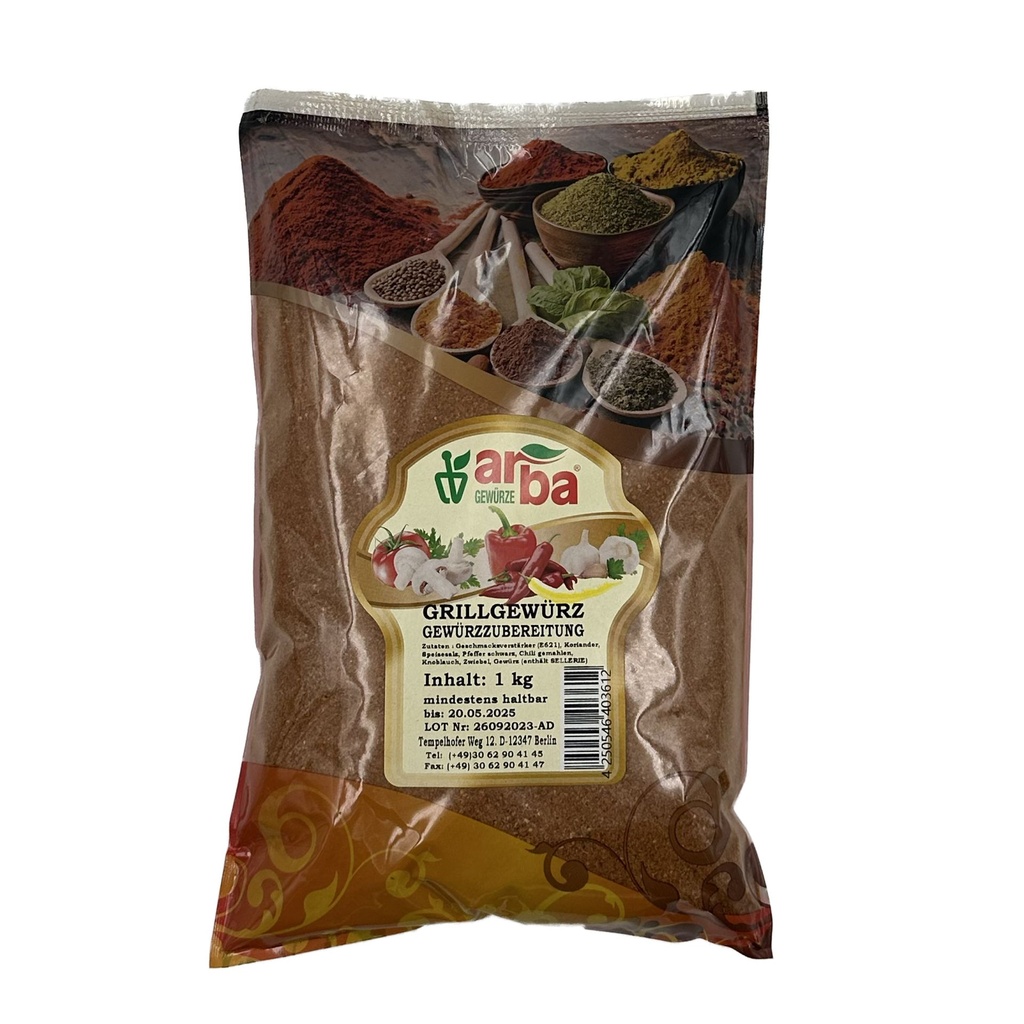 Arba Grillgewürz Mangal Baharati [1 kg/Pack]