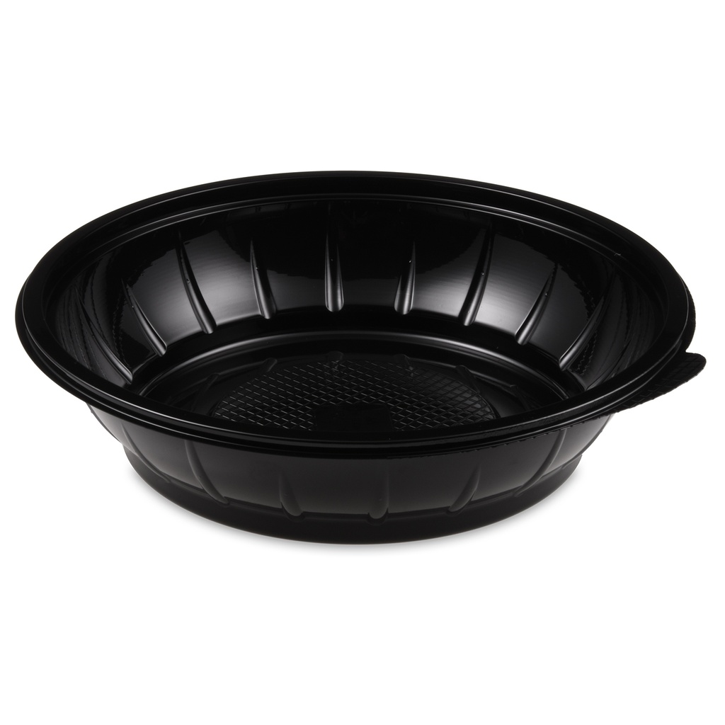 Salatschale (rPET) schwarz Ø230mm 1000ml [50 Stück]