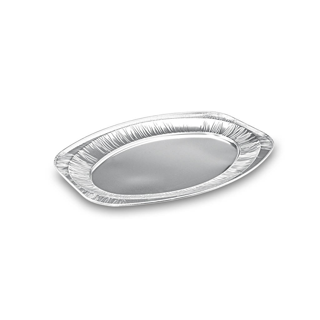 Catering Platte, Aluminium Servierplatte 43x29cm [10 Stück]