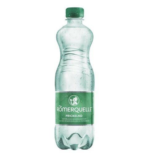 [G-104] Römerquelle prickelnd mit Kohlensäure 0,50 L Flasche [24 Stück]