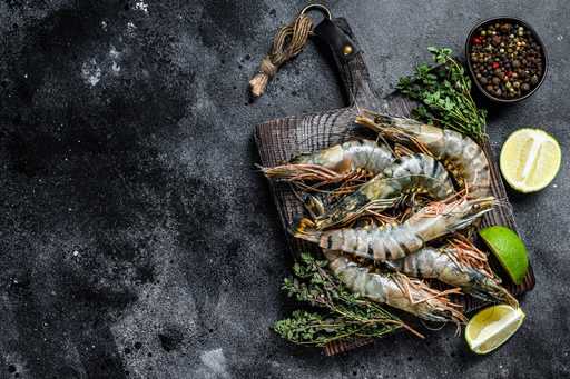 Black Tiger Riesengarnelen mit Schale, 8-12 [1 Kg/Pack]