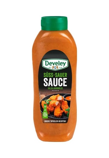 [L-460] Develey Süss Sauer Sauce [875ml/Flasche]