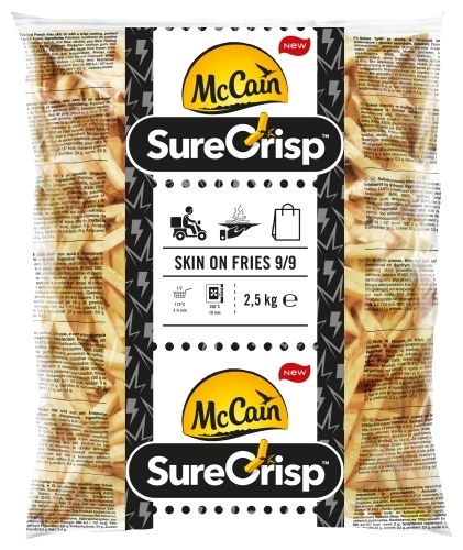 McCain Skin on Pommes 9 mm [2.5 kg/Pack, 10 kg/Karton]