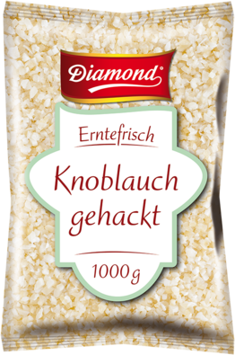 Diamond Knoblauch gehackt gewürfelt tiefgekühlt  [1 Kg/Pack]