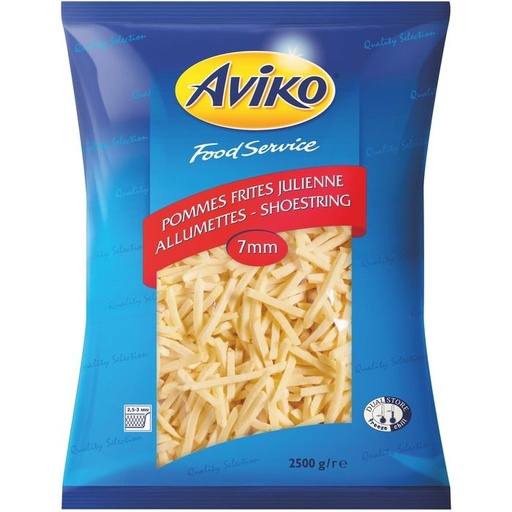 Aviko Pommes 7mm [2,5 kg/Pack, 12,5 kg/Karton]