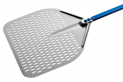 [GZ-024] Pizzaschaufel Blau stange lange:120cm [R41cm gelocht]