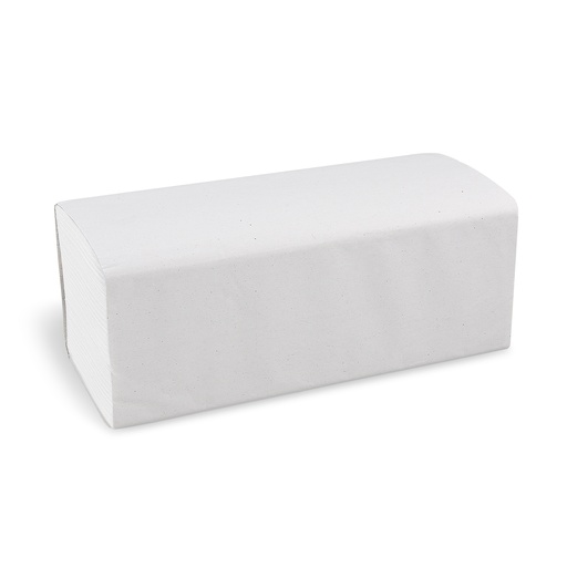 [H-0020] Papier Falthandtuch gefaltet ZZ 2-lagig weiß 25x21 cm [3000 Stück]