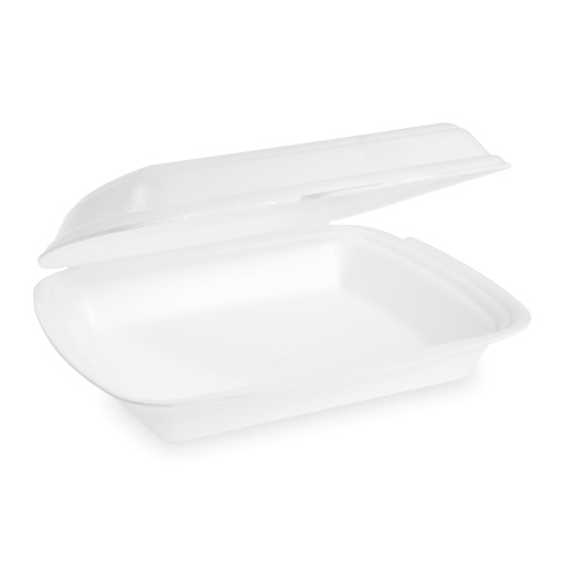 2-geteilt Menübox aus Styropor [125 Stück/Pack]