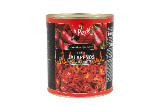 [L-067] La Perla Jalapenos rot scharf Ringe [3/1 Dose]