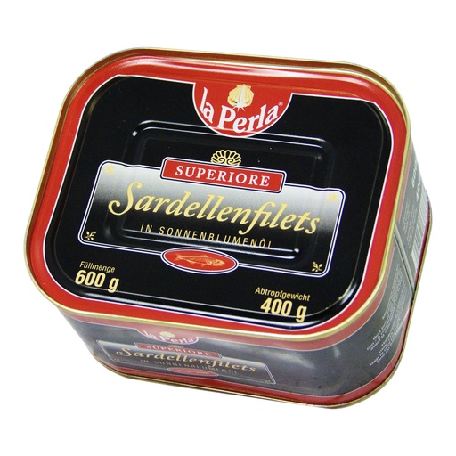 [L-075] La Perla Sardellen filets [600g/Dose]