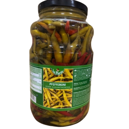 [L-072] La Perla Peperoni Scharf Ganz [2650ml/Glas]