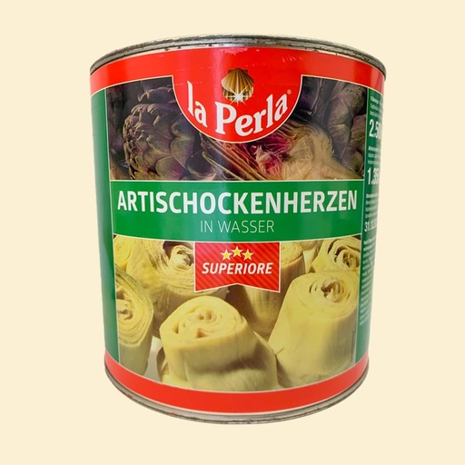 [L-065] La Perla Artischockenherzen ganz [2650ml/Dose]
