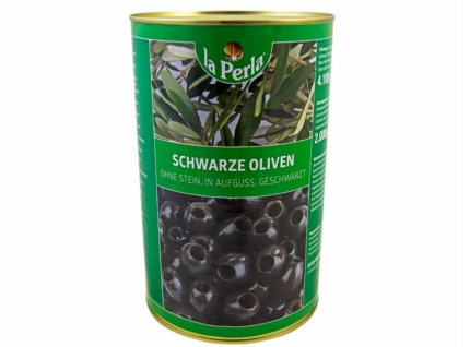 [L-071] La Perla Oliven schwarz ohne Stein [4250ml/Dose]